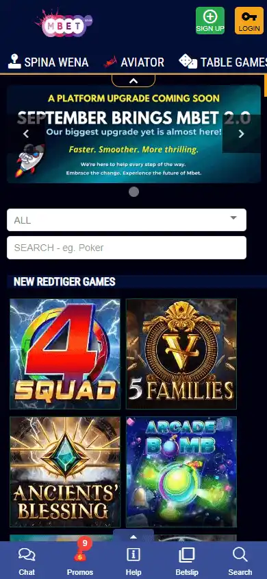 Mbet Casino screenshot 5