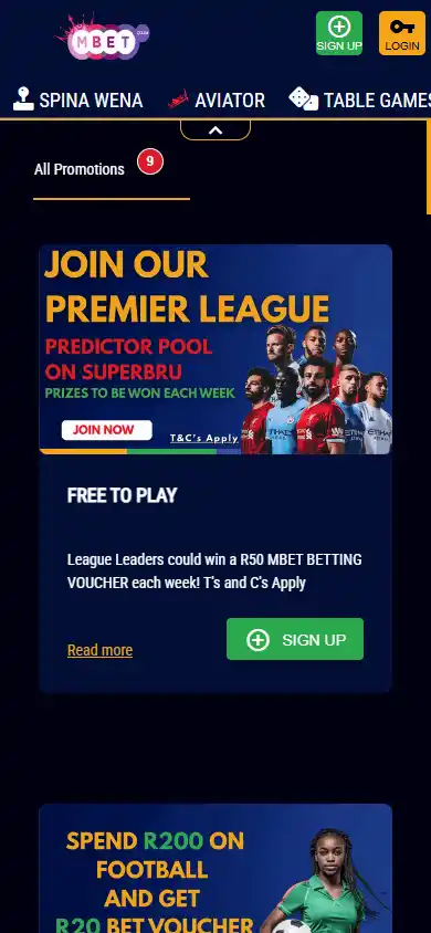 Mbet Casino screenshot 6