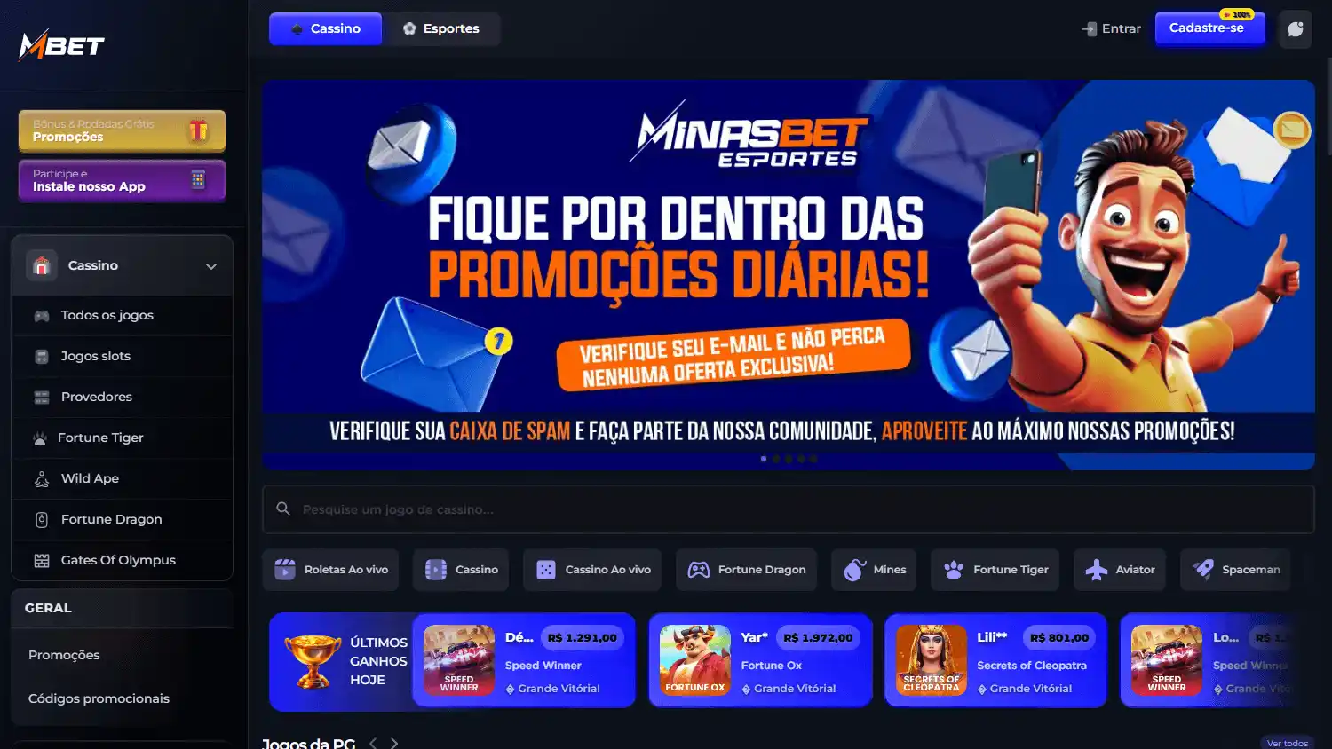 Mbet Casino screenshot 1