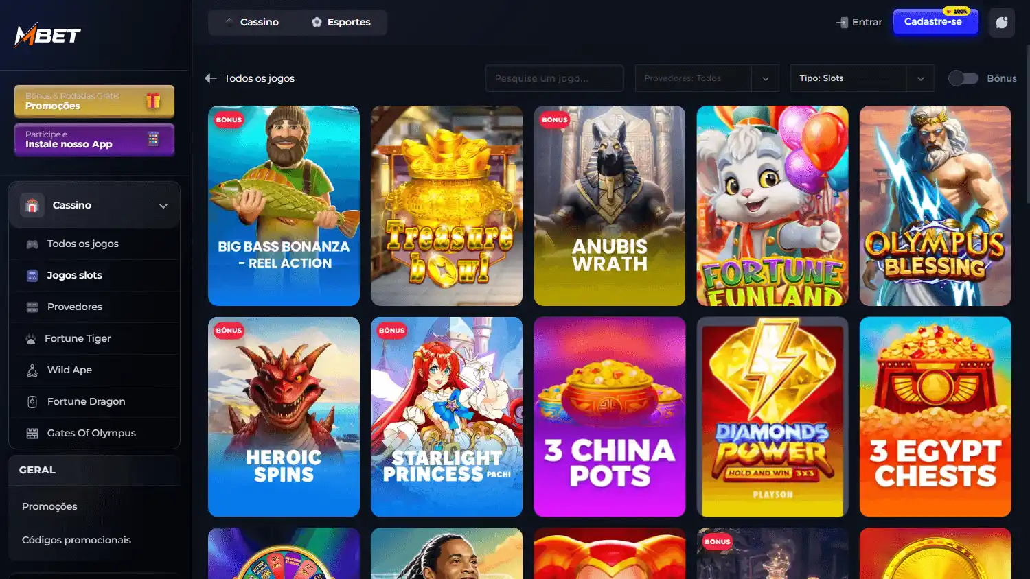 Mbet Casino screenshot 2