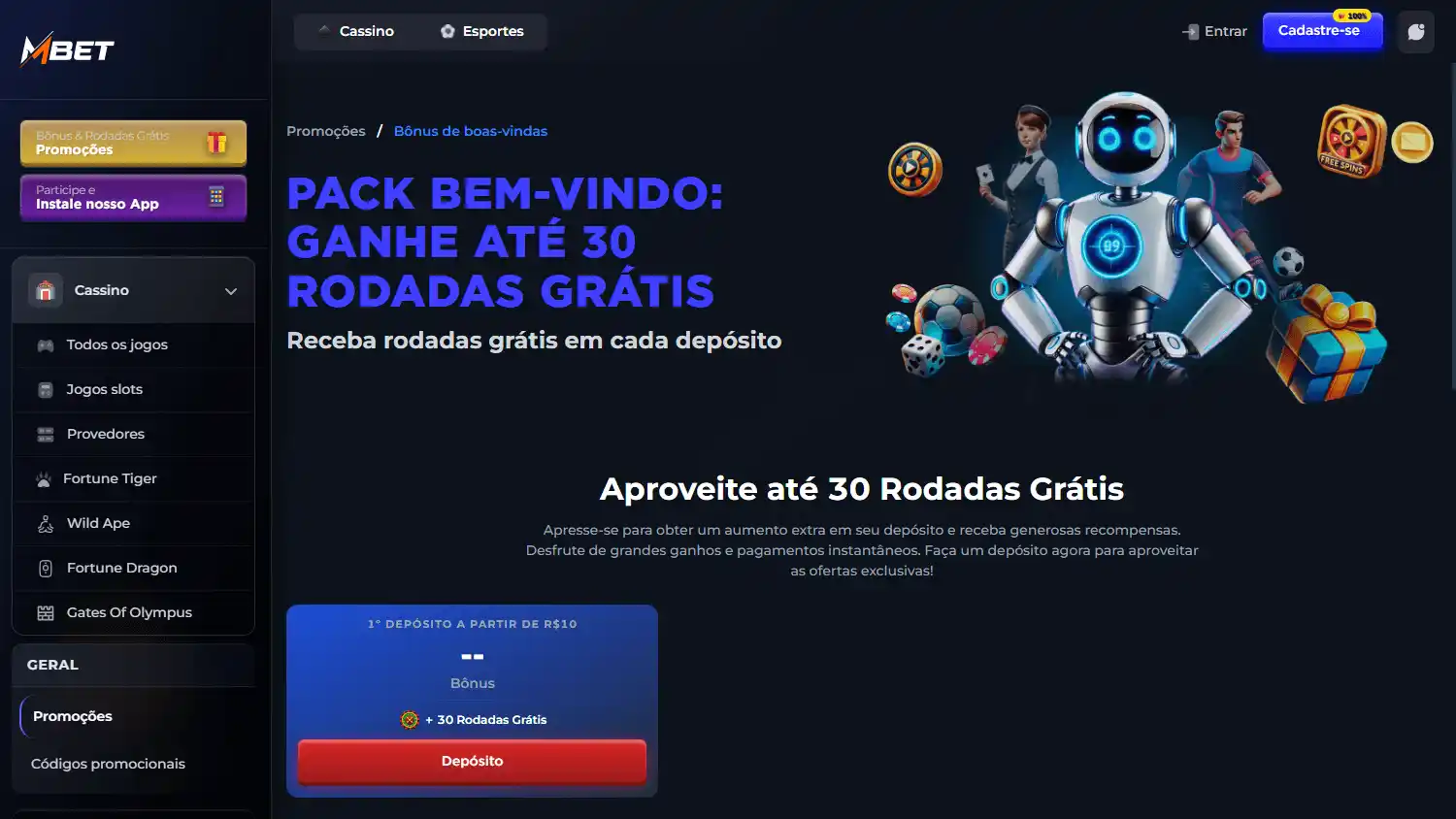 Mbet Casino screenshot 4