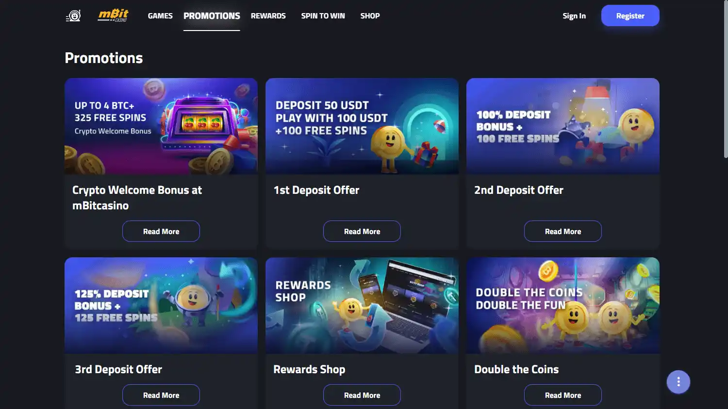 mBitCasino screenshot 3