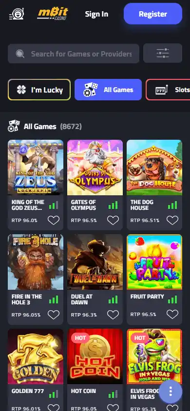 mBitCasino screenshot 5