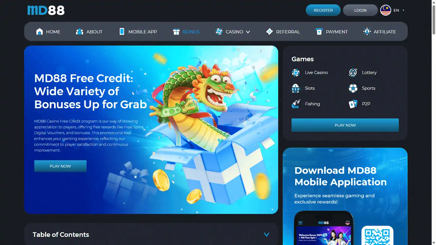 MD88 Casino screenshot 3