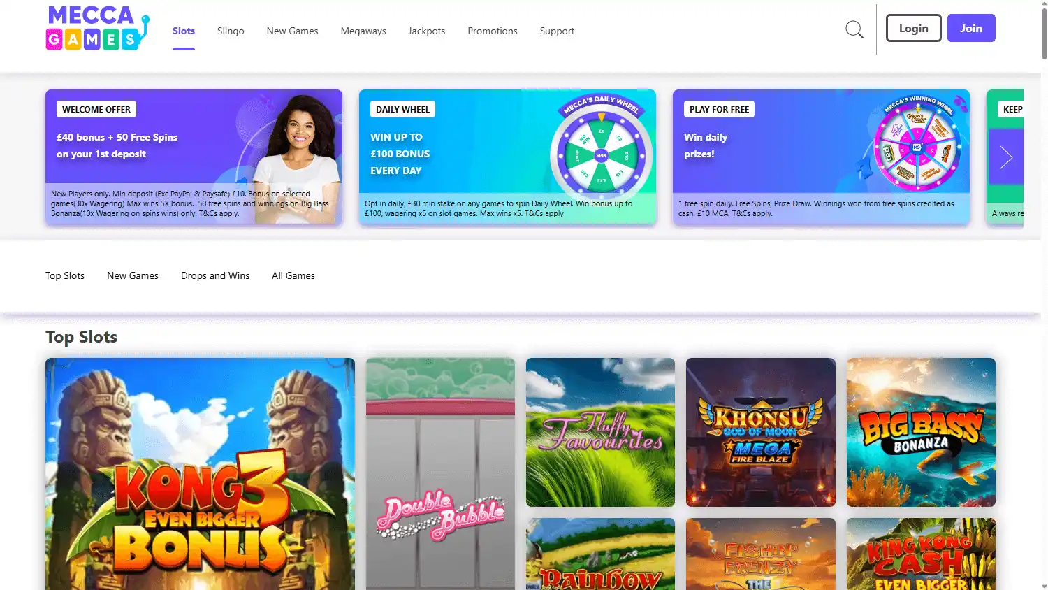 Mecca Games Casino screenshot 2