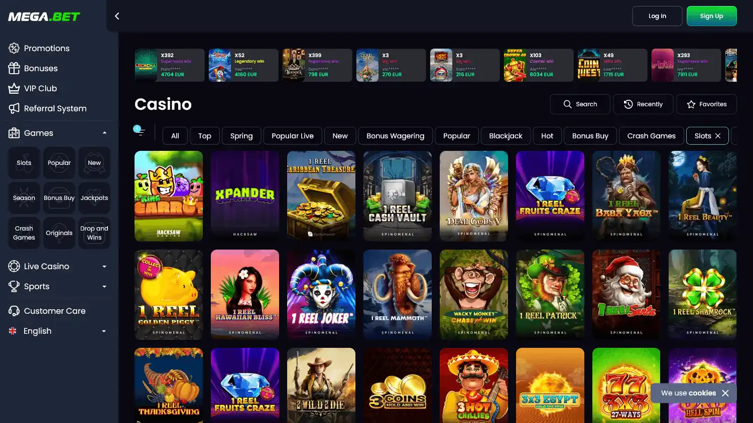 Mega.Bet Casino screenshot 2