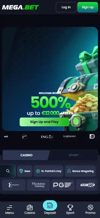 Mega.Bet Casino screenshot 4
