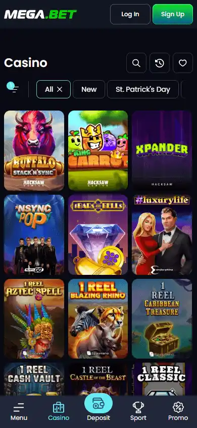 Mega.Bet Casino screenshot 5
