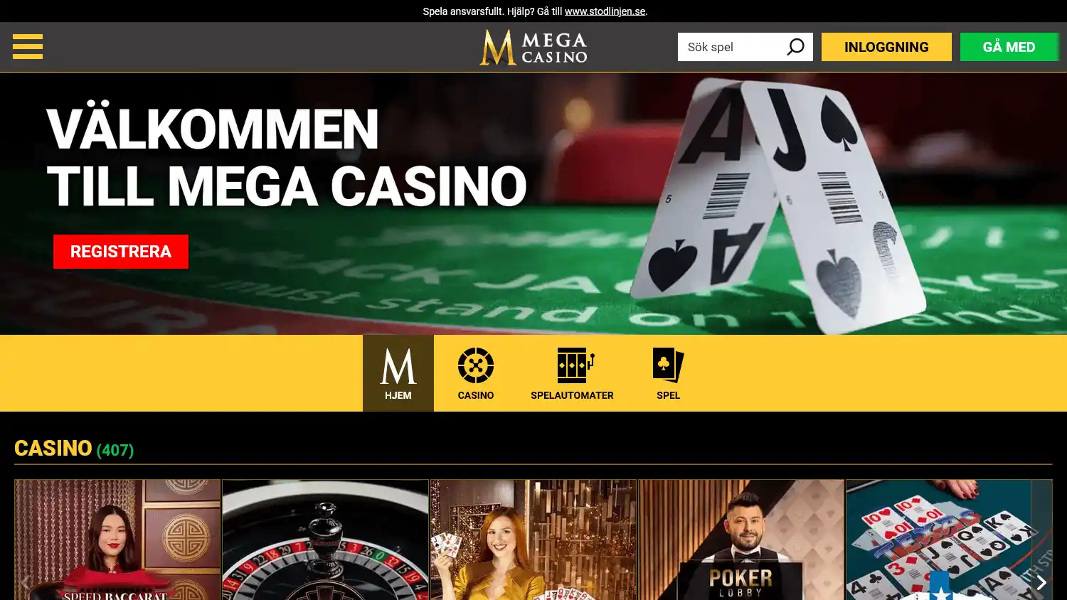 Mega Casino SE screenshot 1