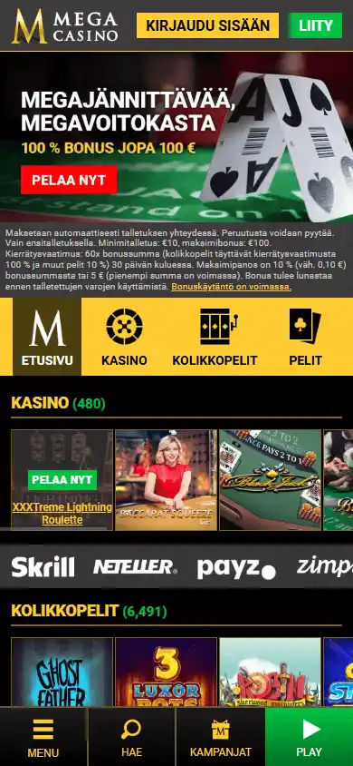 Mega Casino UK screenshot 5