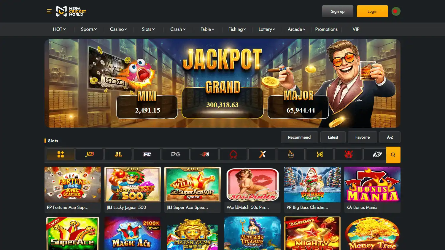 Mega Cricket World Casino screenshot 2