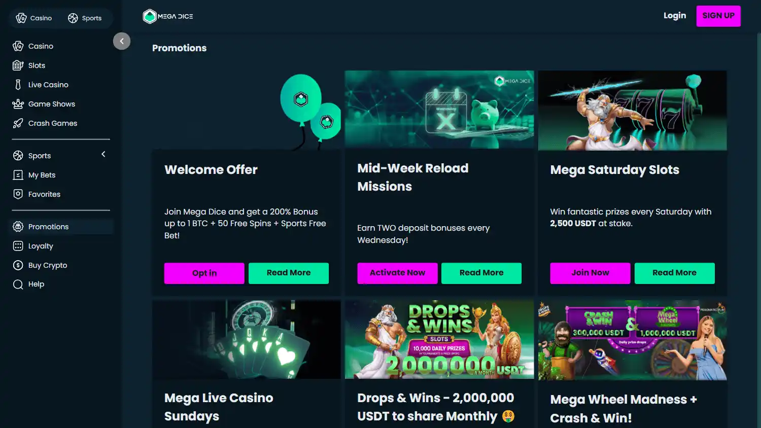 Mega Dice Casino screenshot 3