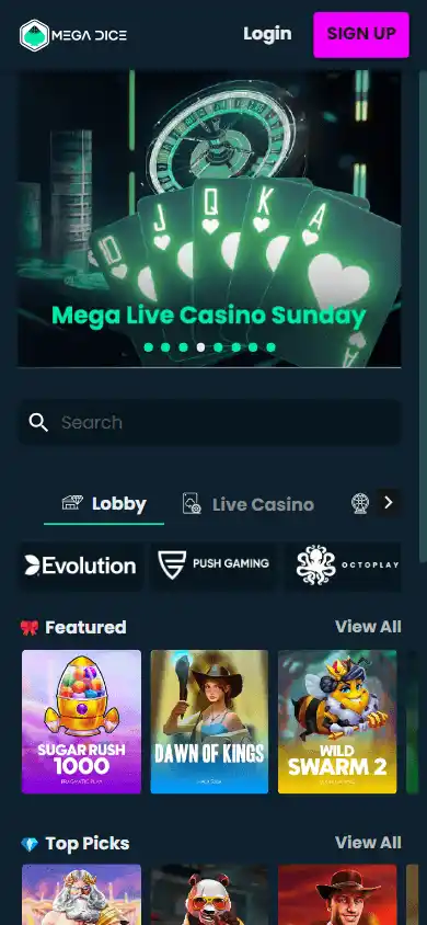Mega Dice Casino screenshot 5