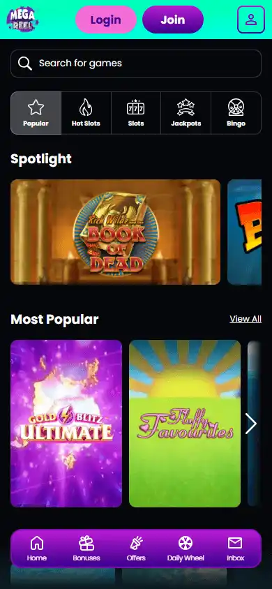 Mega Reel Casino screenshot 5