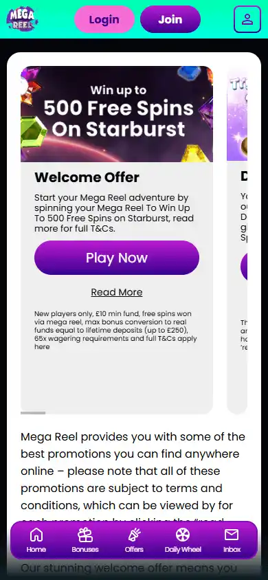 Mega Reel Casino screenshot 6