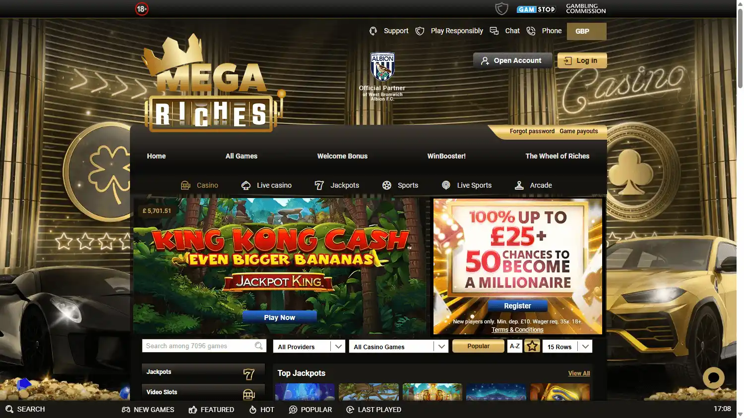 Mega Riches Casino screenshot 1