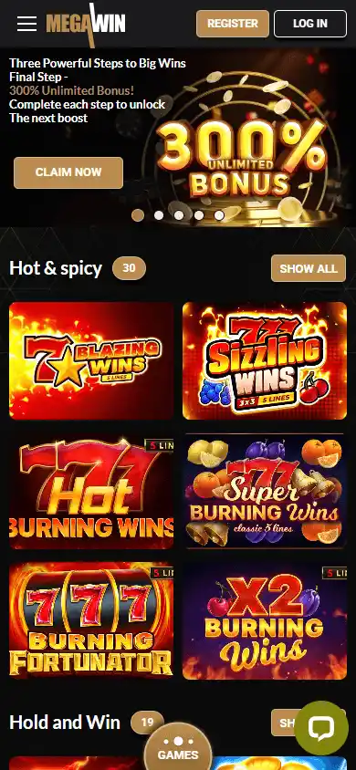 Mega Win Casino screenshot 3