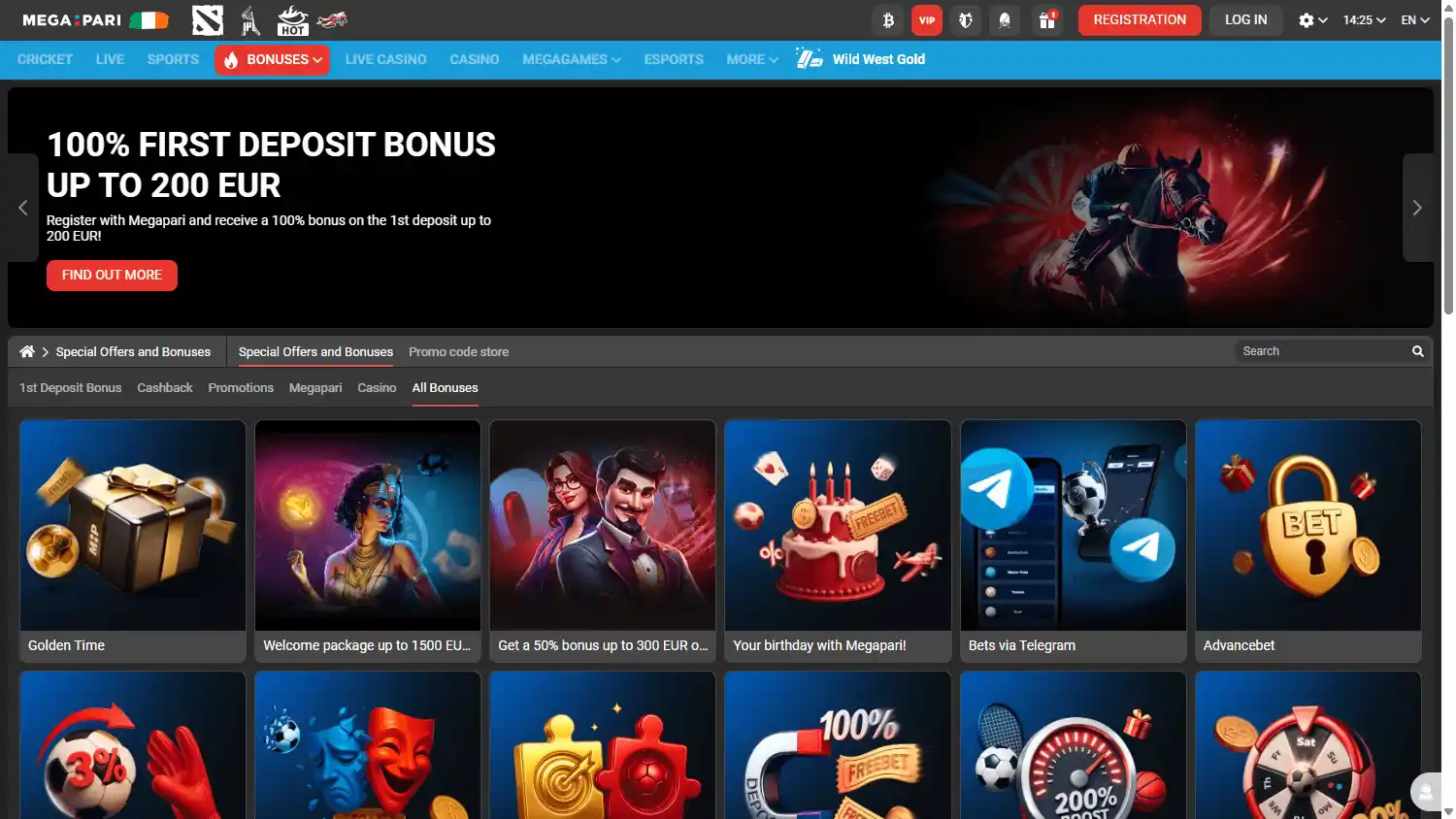 Megapari Casino CA screenshot 3
