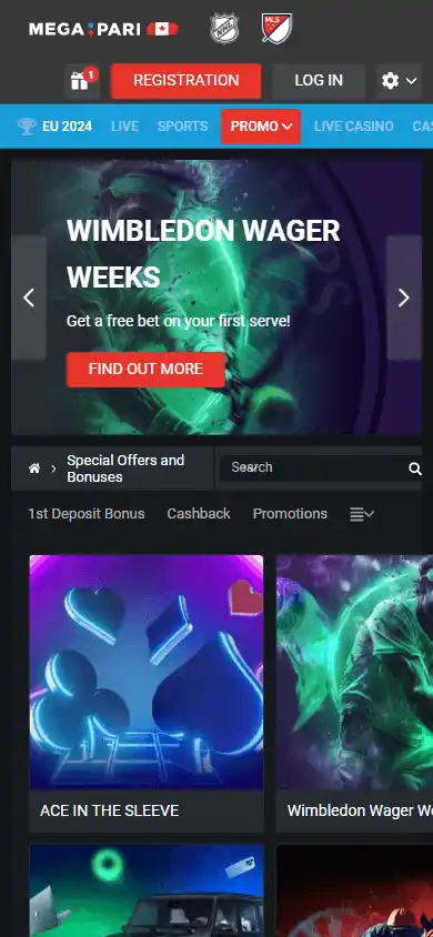 Megapari Casino CA screenshot 5