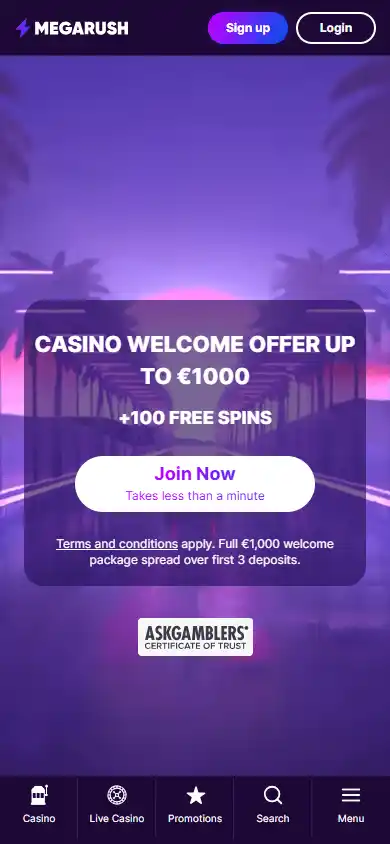 MegaRush Casino screenshot 4