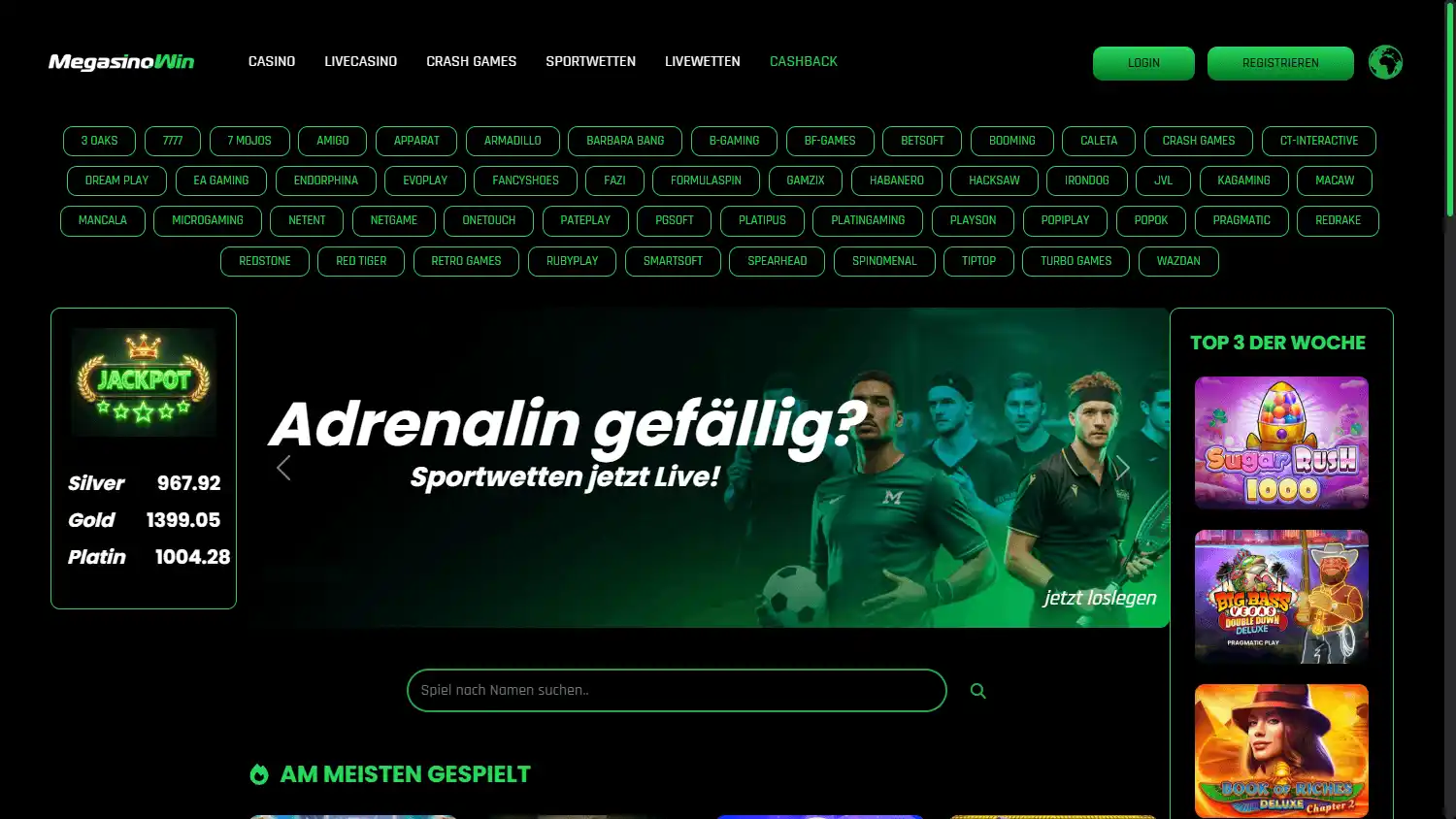 MegasinoWin Casino screenshot 1