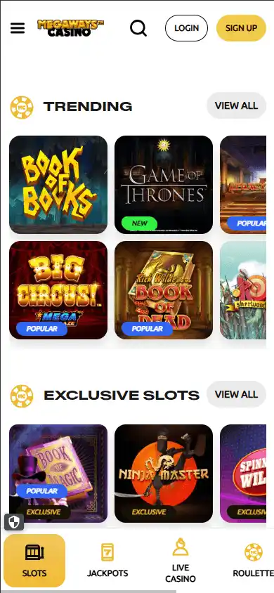 Megaways Casino screenshot 5