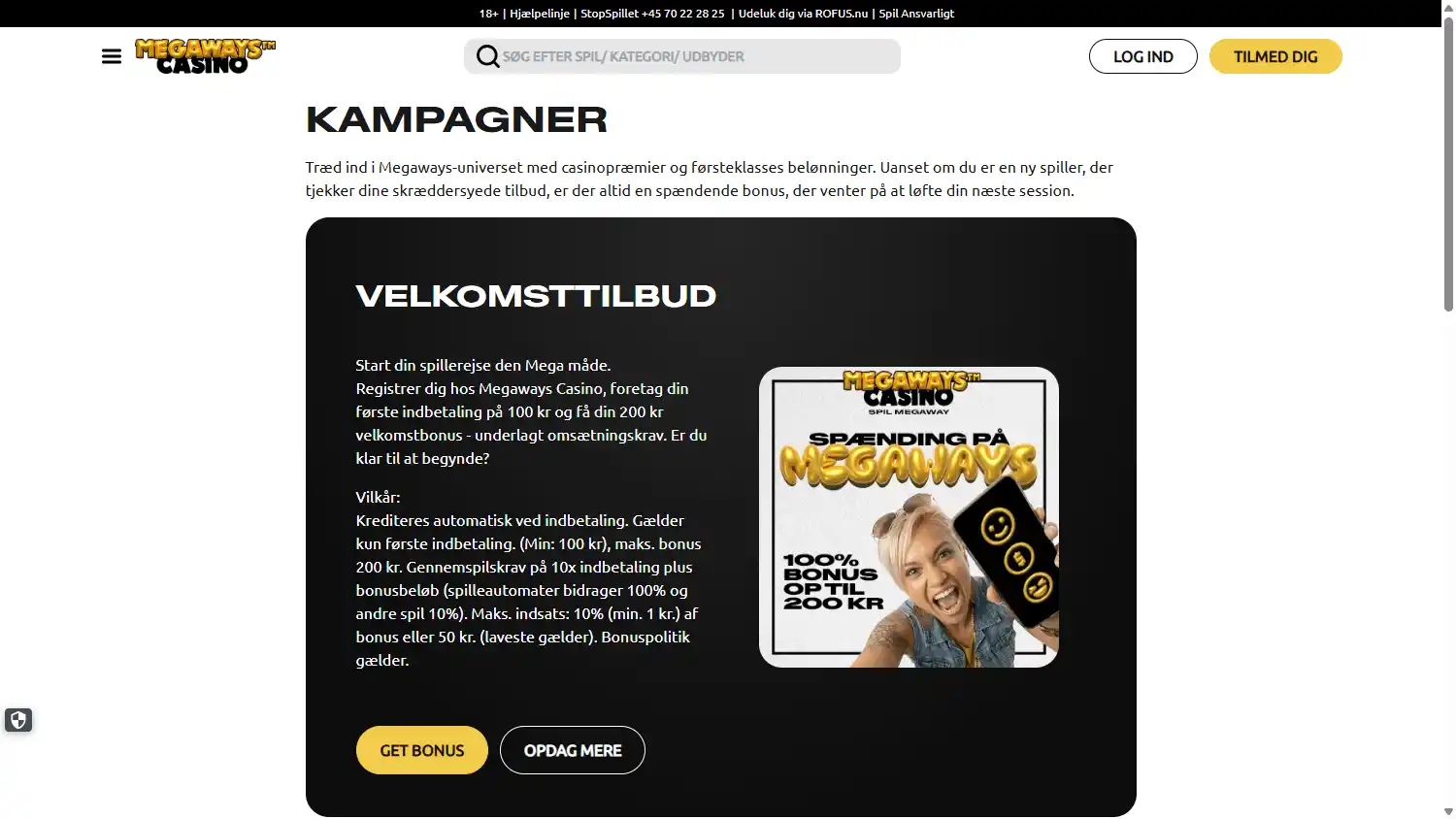 Megaways Casino DK screenshot 3