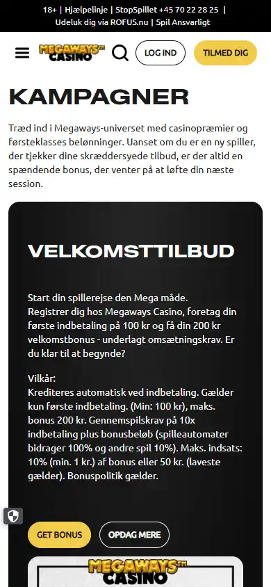 Megaways Casino DK screenshot 6