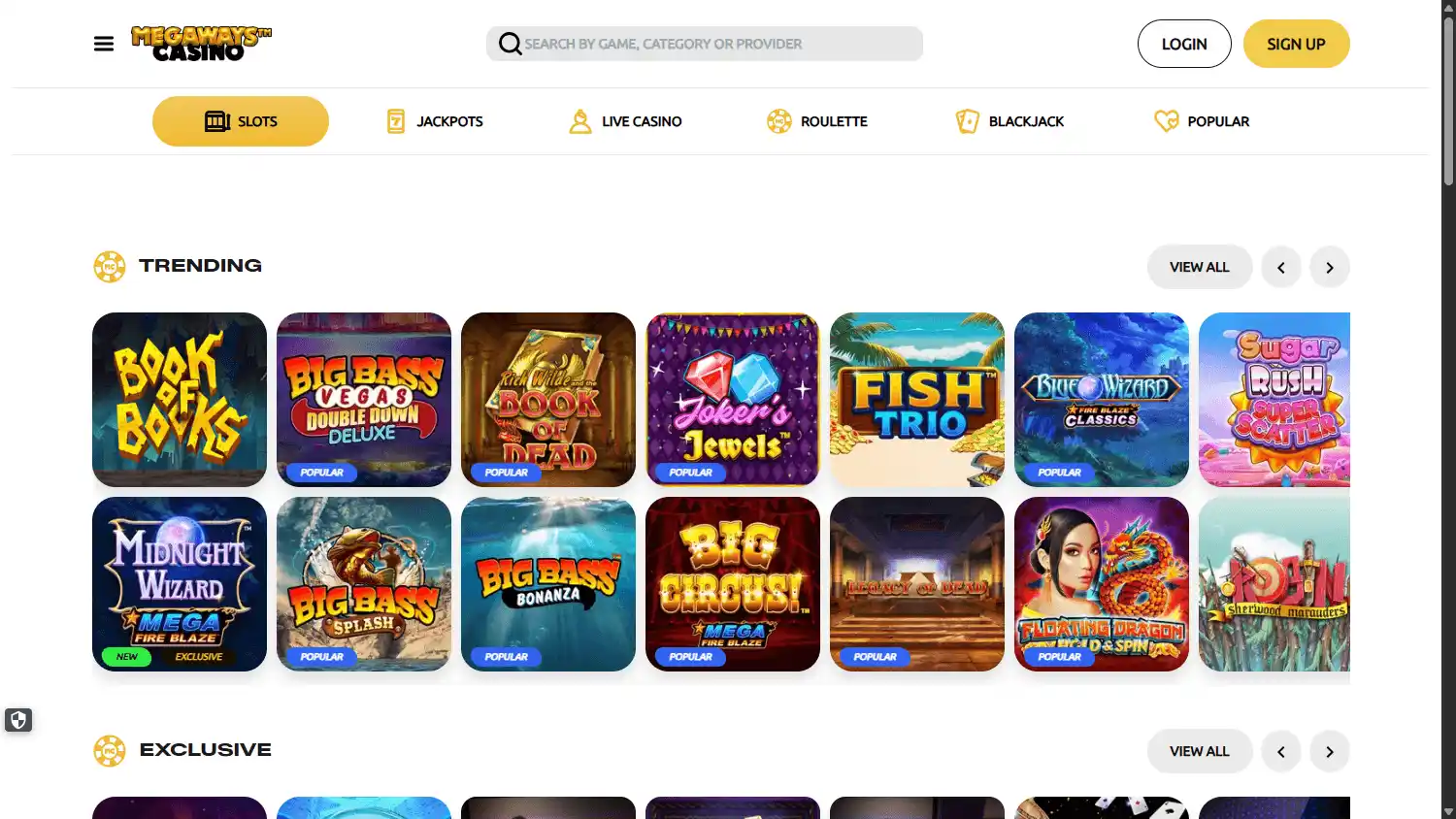 Megaways Casino UK screenshot 2
