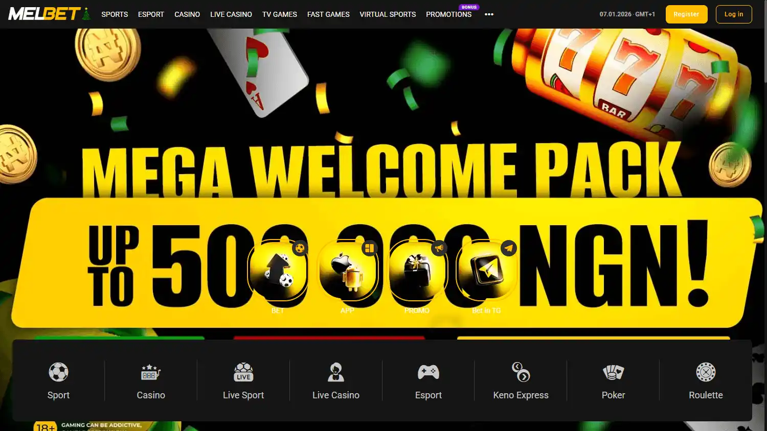 MelBet Casino NG screenshot 1