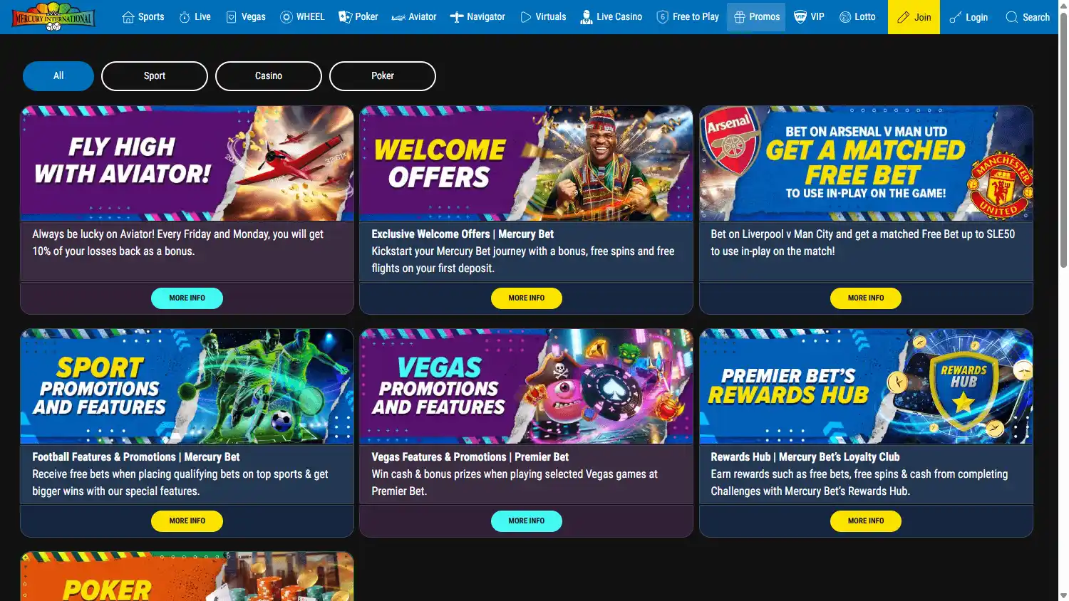 Mercury International Casino screenshot 4