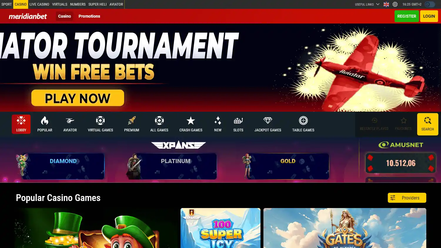 Meridianbet Casino screenshot 1