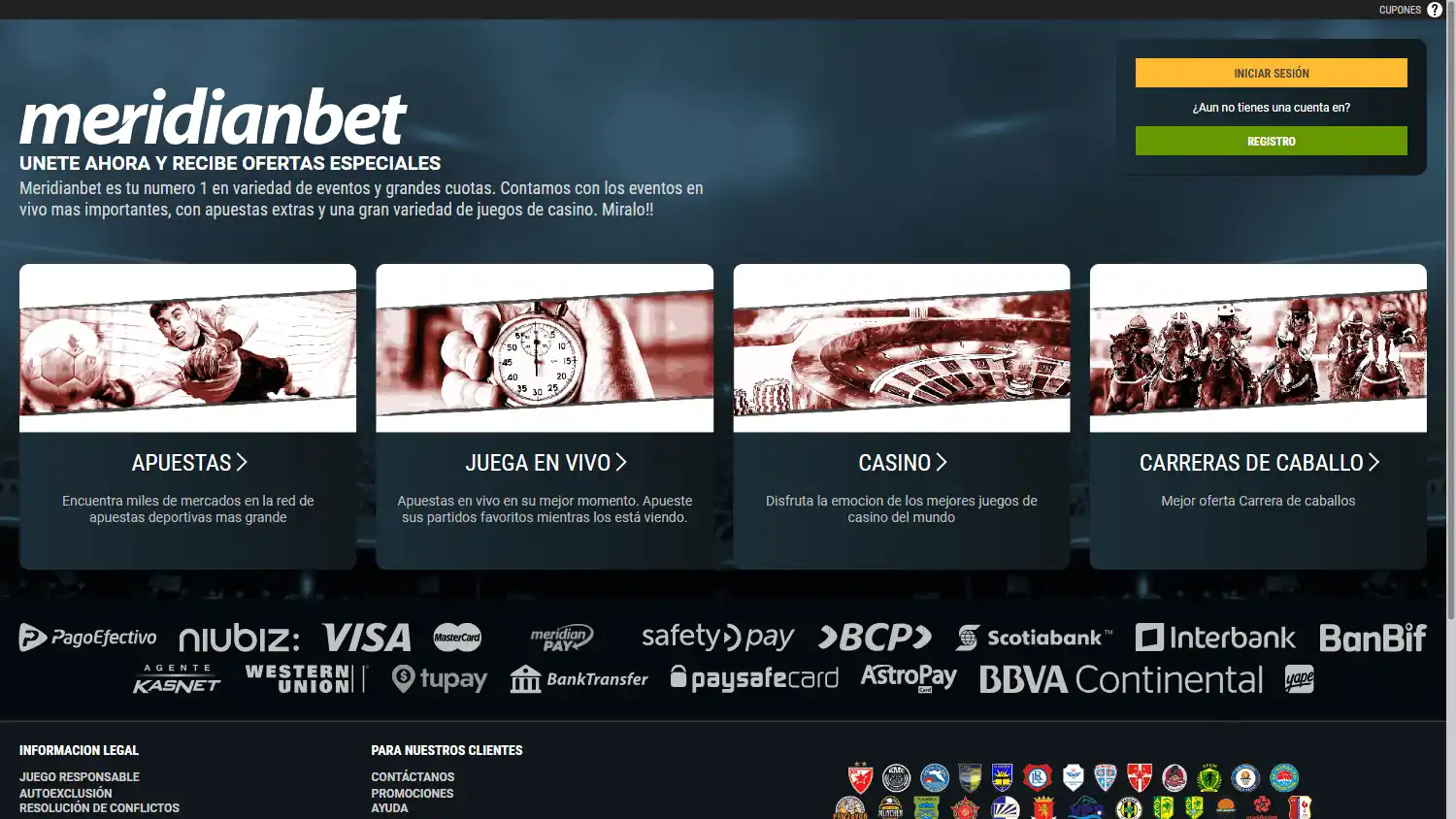 Meridianbet Casino screenshot 1