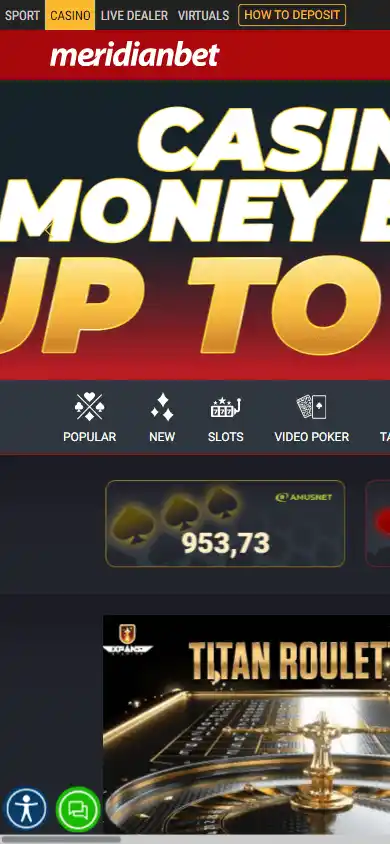 Meridianbet Casino screenshot 6