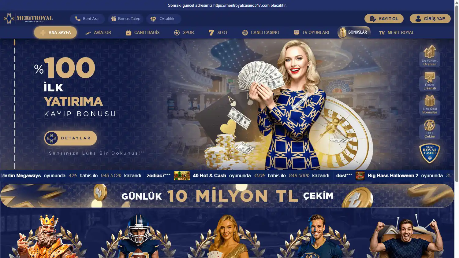 Merit Royal Casino screenshot 1