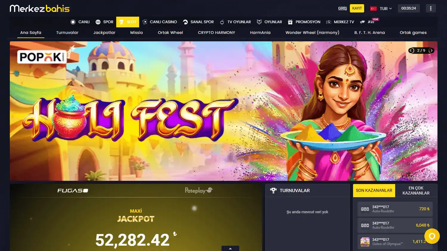 Merkezbahis Casino screenshot 2