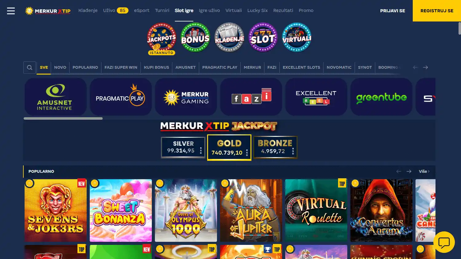 MerkurXTip Casino screenshot 2