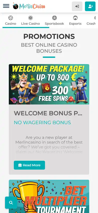 Merlin Casino screenshot 6
