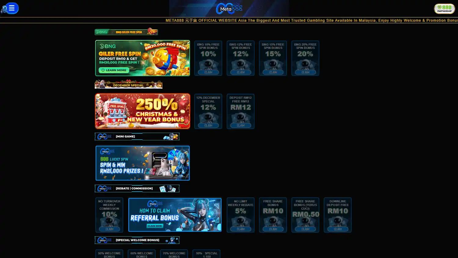 Meta888 Casino screenshot 2