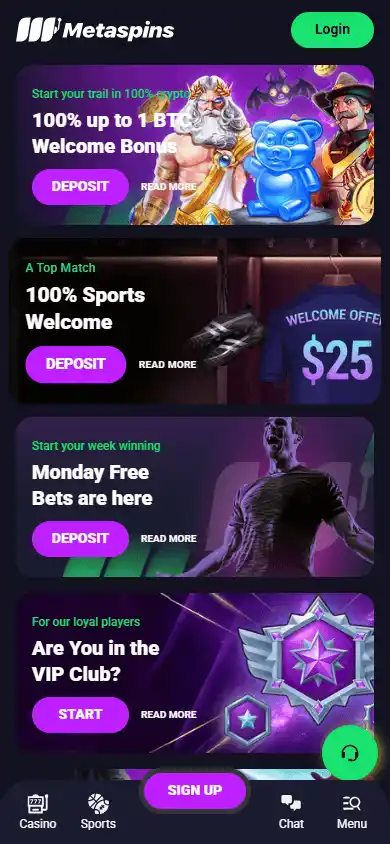 Metaspins Casino screenshot 6