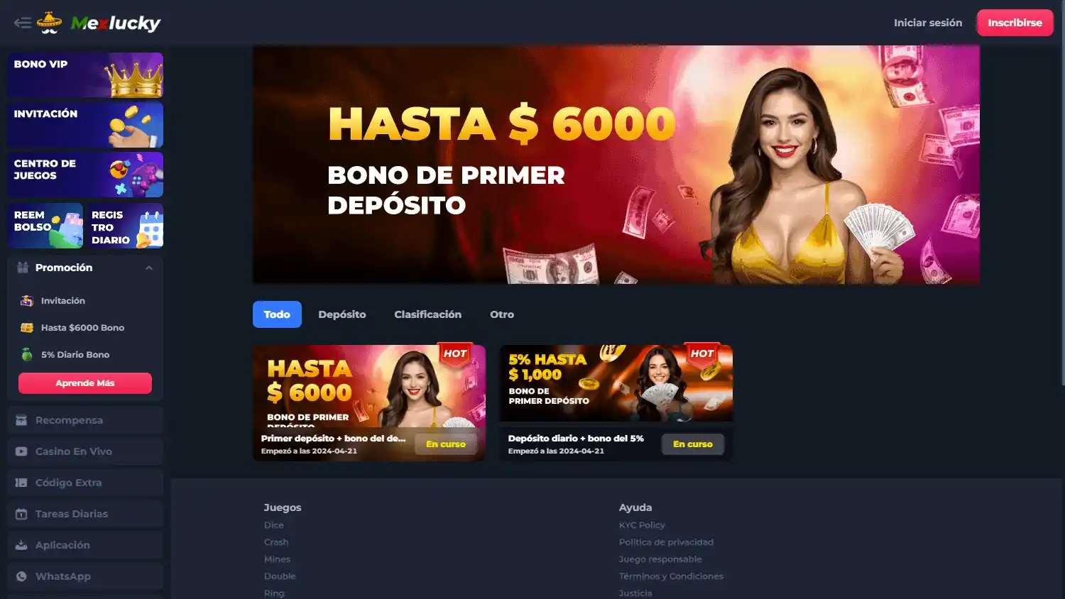 MexLucky Casino screenshot 3