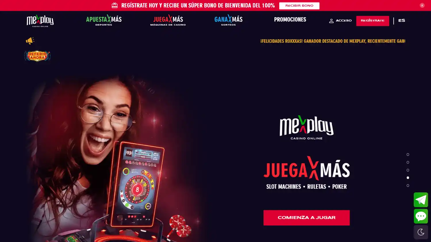 Mexplay Casino screenshot 1