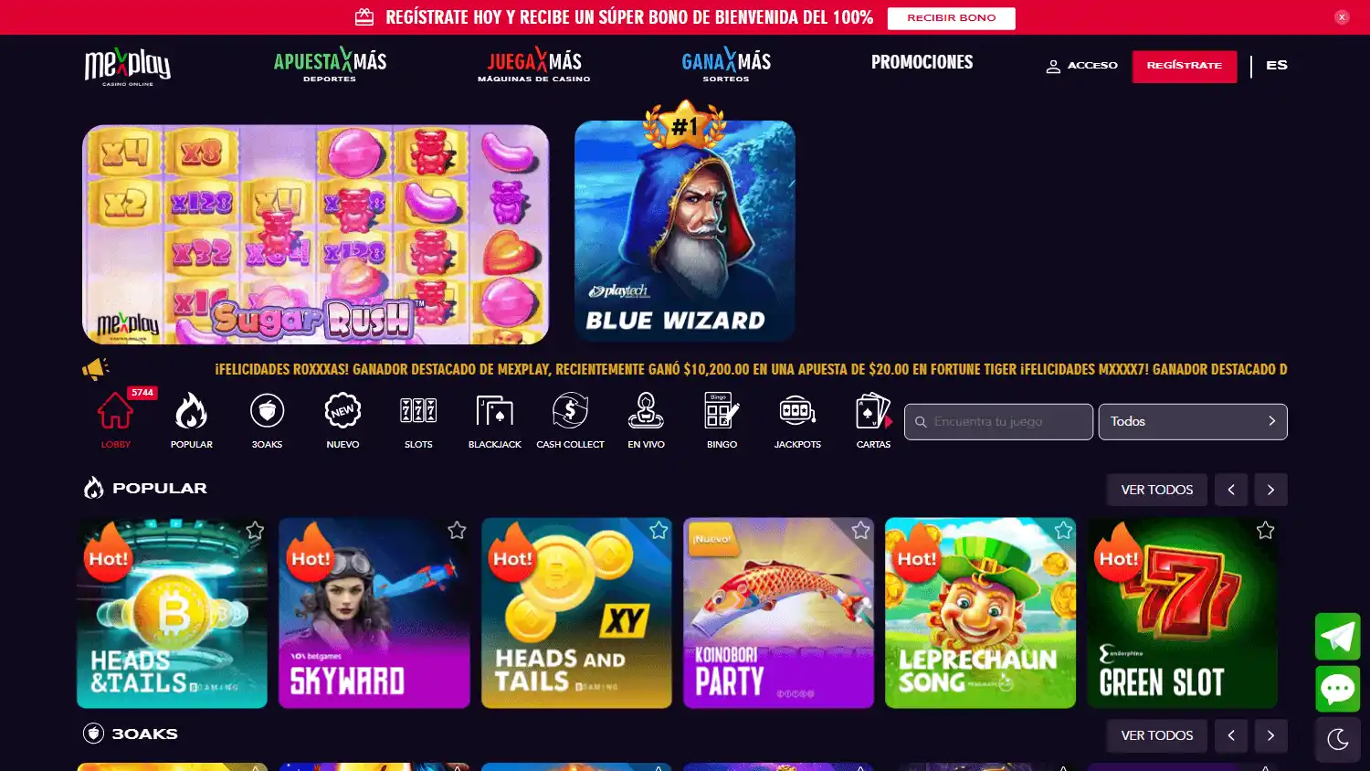 Mexplay Casino screenshot 2