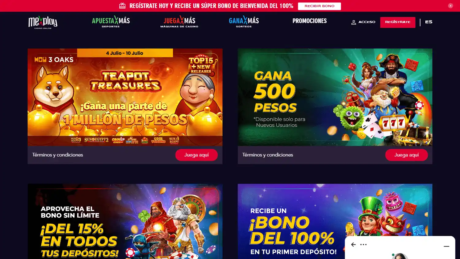 Mexplay Casino screenshot 3