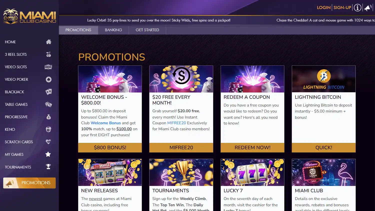 Miami Club Casino screenshot 3