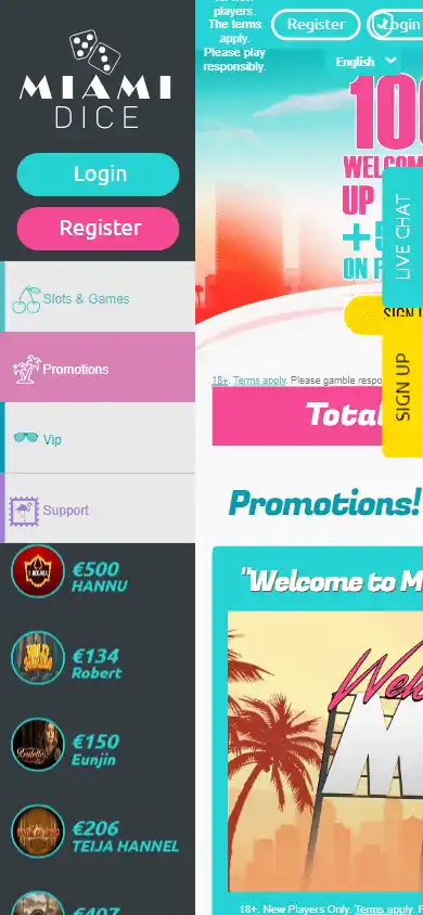 Miami Dice Casino screenshot 4