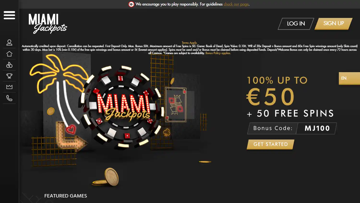 Miami Jackpots Casino screenshot 2