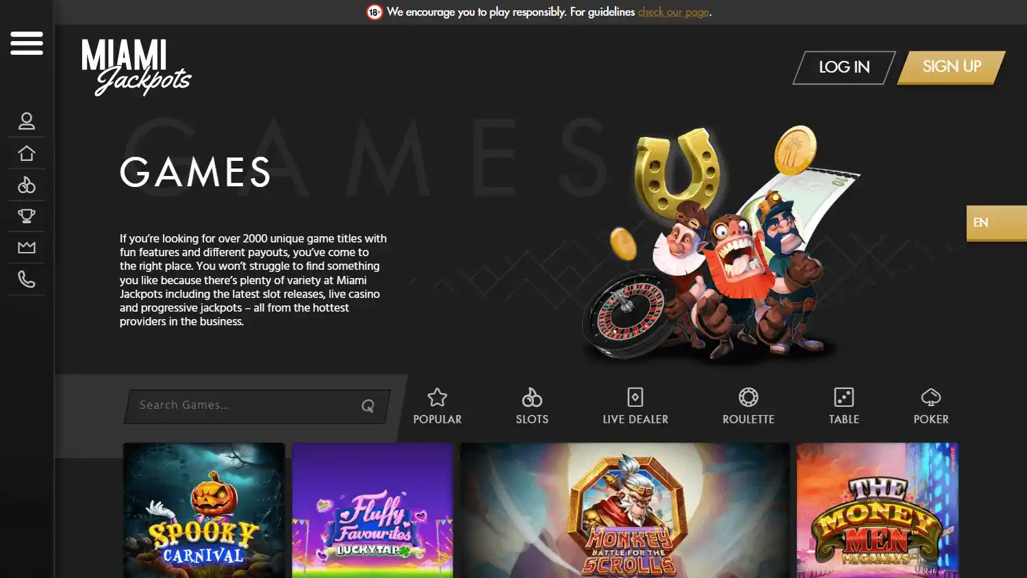 Miami Jackpots Casino screenshot 3