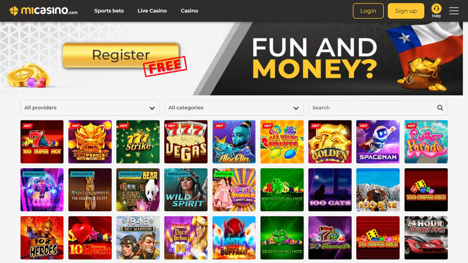 MiCasino screenshot 2