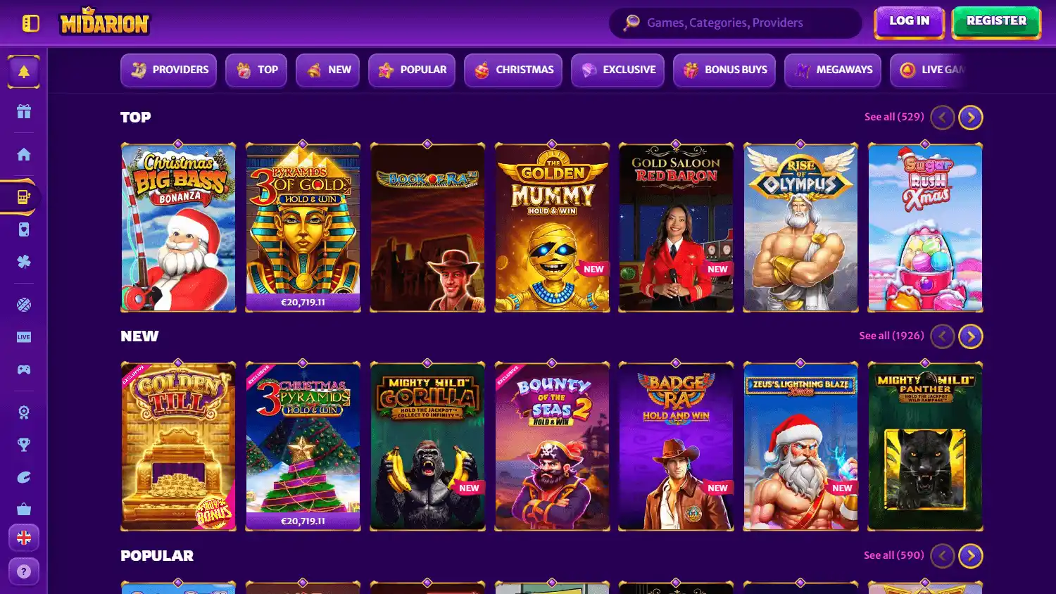 Midarion Casino screenshot 2